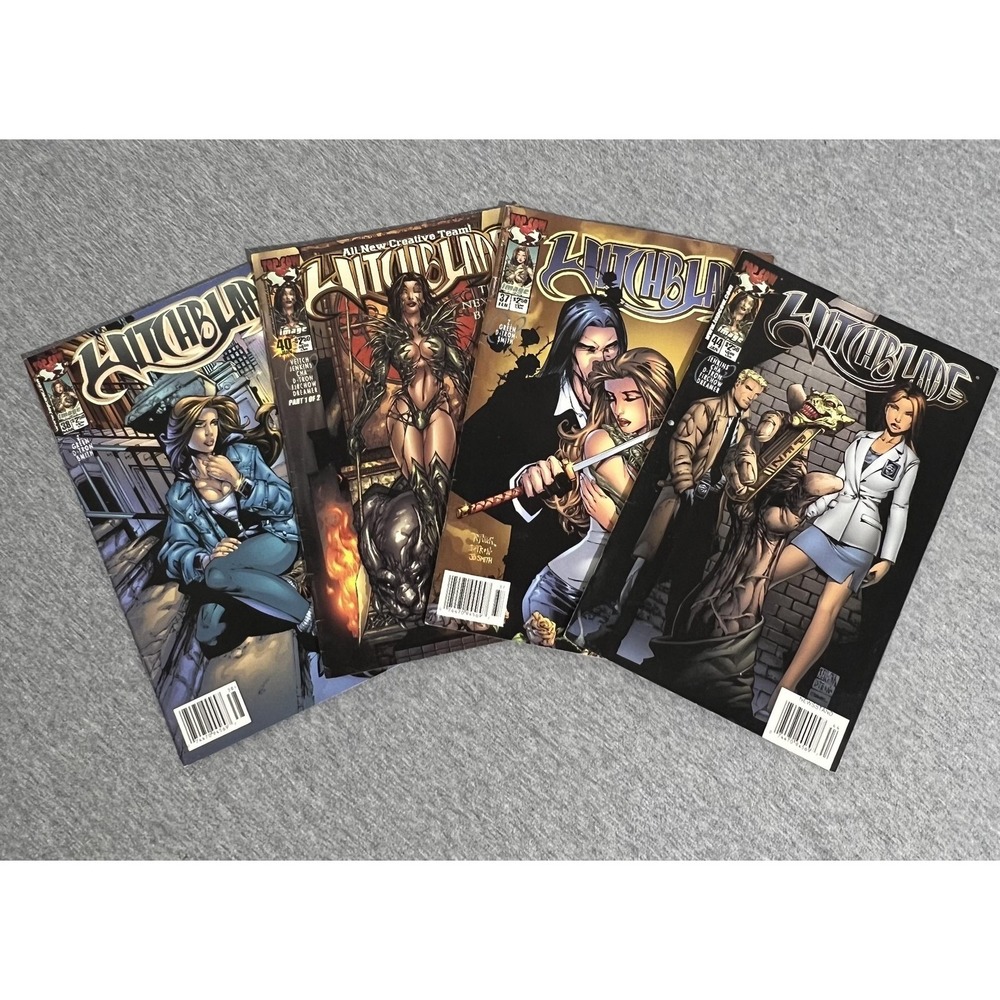 Witchblade Comic Lot Issues 37 38 40 44 Newsstand Top Cow 2000 Image VF Set